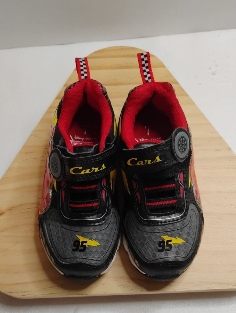 Disney Cars Kids Black, Red & Yellow Sneakers